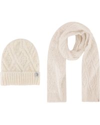 U.S. POLO ASSN. - Beanie Hat And Scarf Set - Lyst