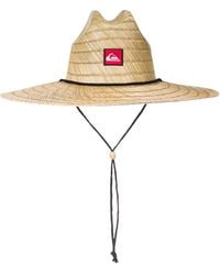 Quiksilver - Mens Pierside Straw Lifeguard Beach Sun Hat - Lyst
