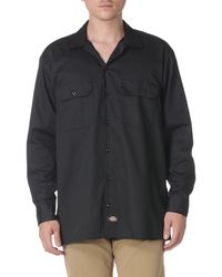 Dickies - Mens Long Sleeve Flex Twill Flex Twill Work Utility Button Down Shirts - Lyst
