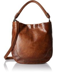 frye melissa hobo burnt orange
