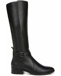 Naturalizer - S Rena Knee High Riding Boot Black Leather Wide Calf 6.5 M - Lyst
