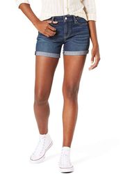 Signature by Levi Strauss & Co. Gold Label Mid-rise Shorts - Blue