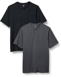Amazon Essentials - Recycled Polyester Regular-fit Short-sleeve Quick-dry Jersey Henley - Lyst