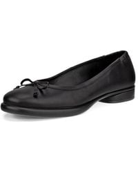 Ecco - Sculpted Luxe Ballerina Bow Ballet Flat - Lyst