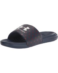 Under Armour - Ansa Graphic Fixed Strap Slide Sandale - Lyst
