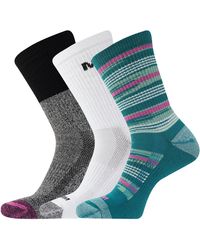Merrell - Men's And -women's Recycled Everyday Half Cushion Socks-3 Pair Pack-repreve Hiking Arch Support - Lyst
