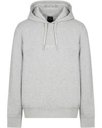 Emporio Armani - Armani Exchange A|x Pull-Over Hooded Front Back Logo Sweatshirt - Lyst