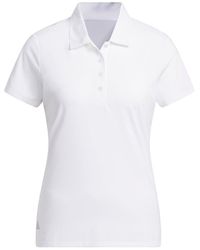 adidas - Standard Ultimate365 Solid Short Sleeve Polo Shirt White - Lyst