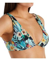 Nanette Lepore Womens Cactus Print Heartbreaker Bikini Top