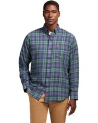 Izod - Stratton Flannel Long Sleeve Button Down Shirt - Lyst