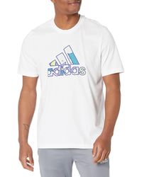 adidas - Mens Badge Of Sport Graphic Tee Shirt - Lyst