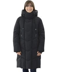 Nine West - 's Long Puffer Coat With Hood | 40.5 Inch Quilted Winter Jacket - Lyst