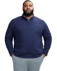 Izod - Big And Tall Thermosoft Quarter Zip Sweater Fleece Pullover - Lyst