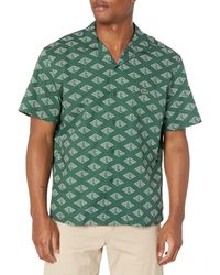Lacoste - Contemporary Collection's Short Sleeve Relaxed Fit Button Down Shirt - Lyst