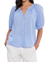 Velvet By Graham & Spencer - Velvet By Graham And Spencer Amira Novelty Embroidery Top - Lyst