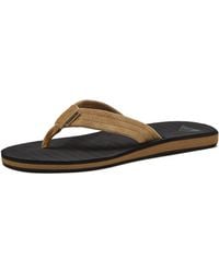 Quiksilver - Mens Carver Suede 3 Point Flip Flop Athletic Sandal - Lyst