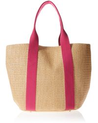The Drop - Tracy Large Canvas Detail Straw Tote - Lyst