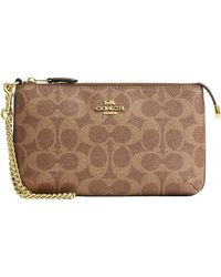 COACH - Large Wristlet W Chain - Lyst