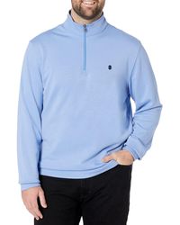 Izod - Mens Big And Tall Advantage Performance Quarter Zip Fleece Pullover Sweatshirt - Lyst