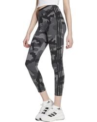 adidas - Plus Size Essentials 3-stripes Camouflage Printed 7/8 Length Leggings - Lyst