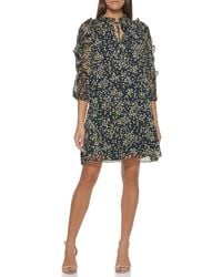 Tommy Hilfiger - Long Sleeve Woven Dress (Sky Captain/Sunshine) Dress - Lyst