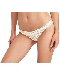 RVCA - Womens Grid Medium Bikini Bottom - Lyst