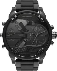 DIESEL - Analog Quartz Watch With Leather Strap Dz7313 - Lyst