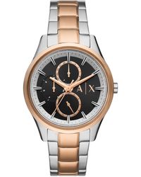 Emporio Armani - Armani Exchange A|x Multifunction Two-tone Stainless Steel Watch - Lyst
