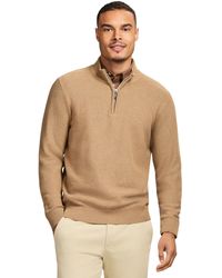 Izod - Luxury Classics Quarter Zip Sweater - Lyst