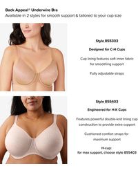 Wacoal - Plus Size Back Appeal Unlined Full Coverage Underwire Bra - Lyst