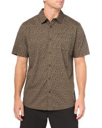 Volcom - Stone Mash Short Sleeve Button Down Shirt - Lyst