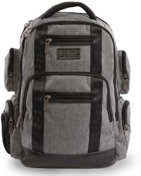 Original Penguin Peterson Backpack Fits Most 15-inch Laptop And Notebook - Gray