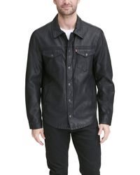 Levi's Faux Leather Shirt Jacket in 