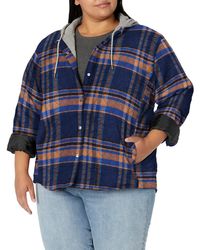 Dickies - Size 's Plus Flannel Hooded Shirt Jacket - Lyst