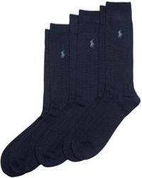Polo Ralph Lauren - Dress Merino Crew Sock 3 Pair Pack - Lyst