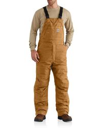 Carhartt - Mens Flame-resistant Quick Duck Lined Bib Overalls - Lyst