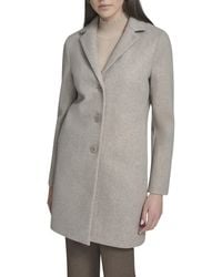 Calvin Klein - Classic Faux Wool Overcoat – Long Button Front Winter - Lyst