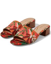 Cole Haan - Calli Single Band Block Heel Sandal 40 Mm ( Leaf Print) Shoes - Lyst