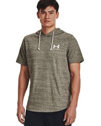 Under Armour - Mens Rival Terry Short-sleeve Hoodie, - Lyst