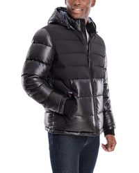 London Fog - Tower Puffer Colorblock Quilted Coat - Lyst