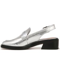 Franco Sarto - S Giada Slingback Loafers Silver Metallic 9.5 M - Lyst