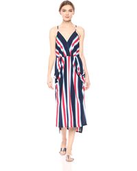 bcbg surplice midi dress