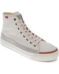 Levi's - Square Hi Twill And Suede Hightop Casual Sneaker Shoe - Lyst