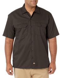 Dickies - Mens Short Sleeve Work Big And Tall Button Down Shirt - Lyst