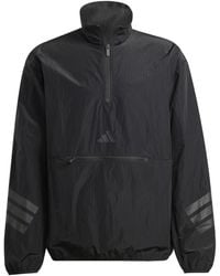 adidas - Future Icons 3-stripes Woven Half-zip Sweatshirt - Lyst