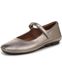 Naturalizer - S Behold Mary Jane Flat Warm Silver Leather 9 W - Lyst
