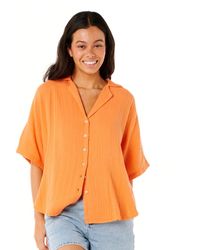 Rip Curl - Premium Surf Short Sleeve Button Up Shirt - Lyst