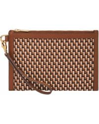 Fossil - Gift Faux Leather Wristlet - Lyst