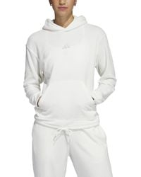 adidas - Select Cropped Hoodie - Lyst