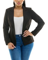 Nanette Lepore - Fully Lined One Button Blazer With Inner Beauty Binding Print - Lyst